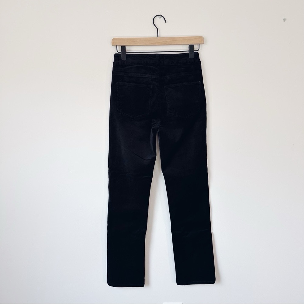 Paige Women’s Cindy Twisted Seam Slit Pants Black Velvet - Picture 4 of 7